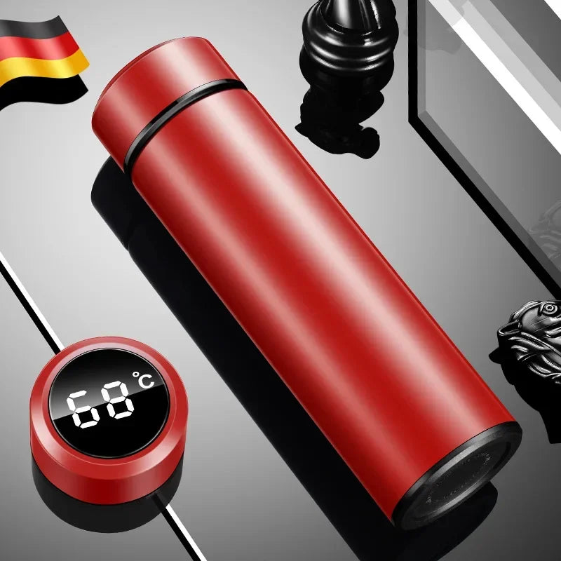 Thermosbecher 500ml – Edelstahl, Temperaturanzeige & 24h Isolierung