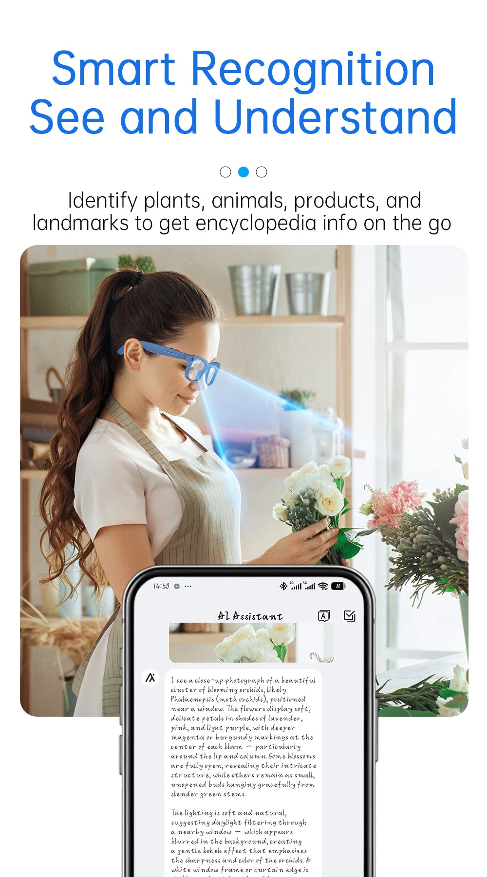 Smart Brille 2026 – Touch-Steuerung, Anti-Blaulicht, HD Foto & Video, Übersetzung & BT
