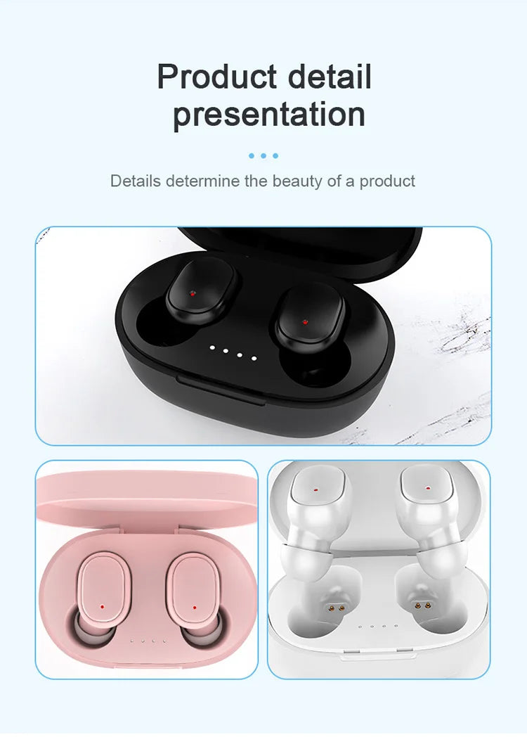 TWS Bluetooth Kopfhörer – Kabellose Stereo Earbuds mit Ladecase