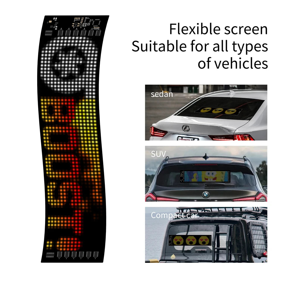 Flexibles LED-Matrix-Panel mit App-Steuerung und USB