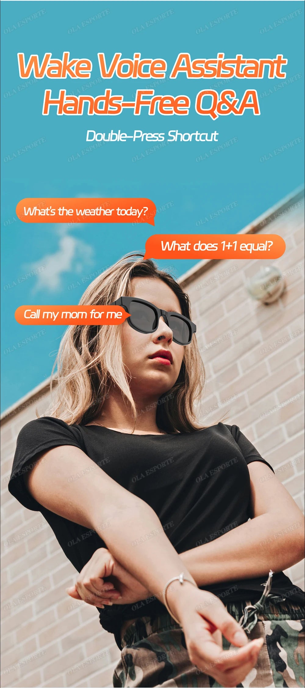 Smart Audio Brille – Bluetooth 5.4, Musik, Anrufe & Blaulichtschutz