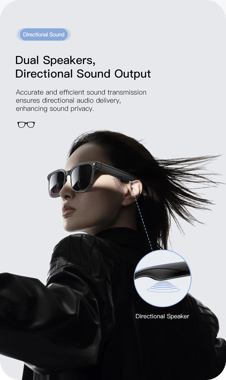 AI Smart Glasses 2026 – 1080P Kamera, WLAN, Übersetzung & Sprachassistent
