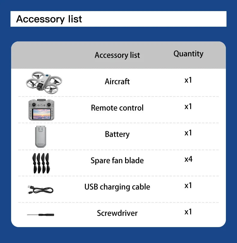 GT3 MAX Mini-Drohne 8K HD – 4,3" Display, Kopfloser Modus, 360° Flip & Kinder-Quadcopter