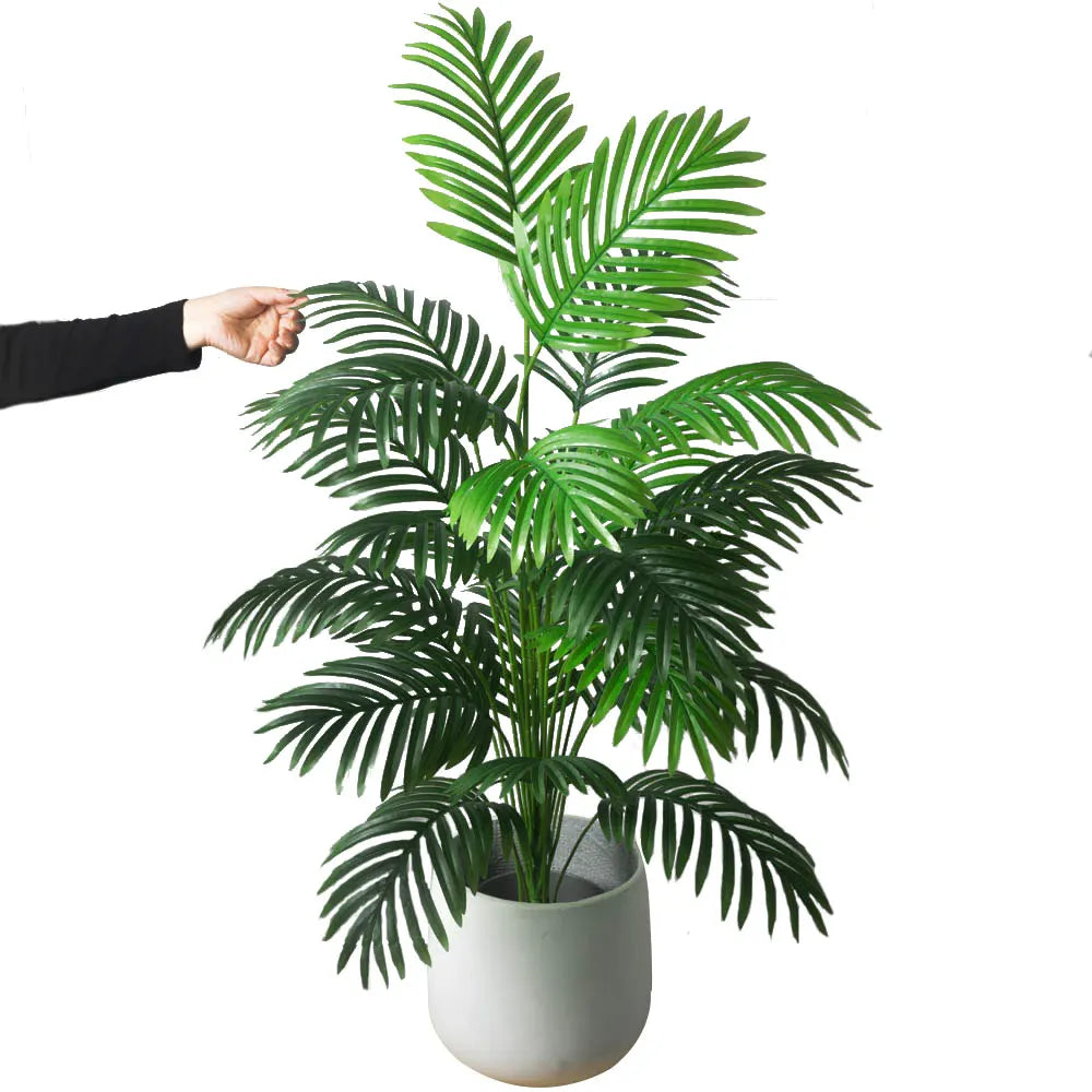 Künstliche Palme 90–120cm – Große Monstera Pflanze für Garten & Heim