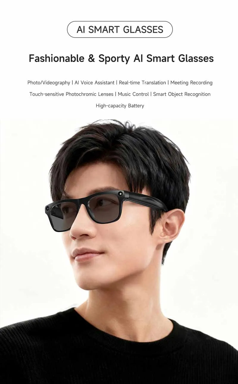 Xiaomi KI Smart Brille – 4K Kamera, ChatGPT & Bluetooth Audio Sonnenbrille
