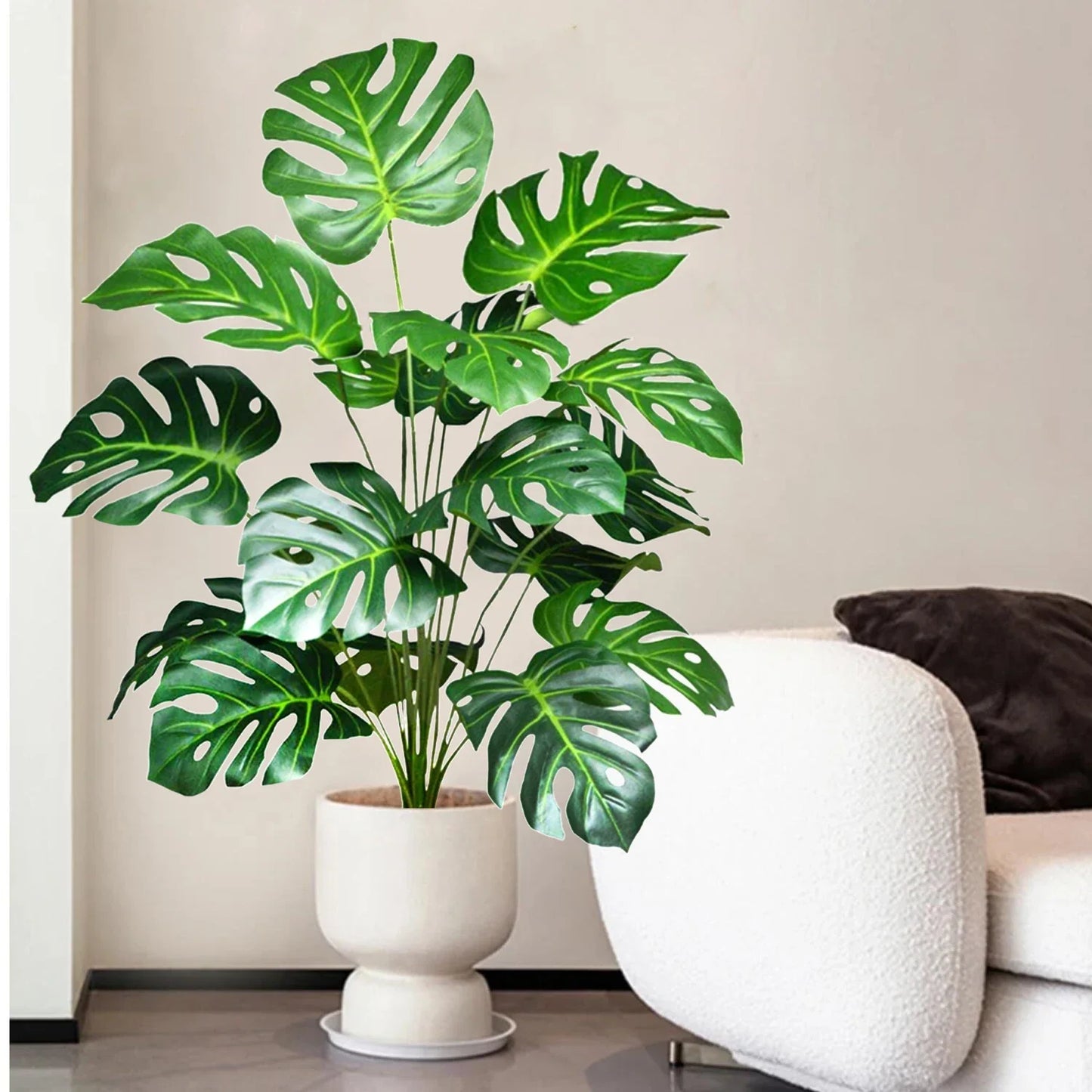 Künstliche Pflanzen Deko – Tropische Monstera für Wohnzimmer