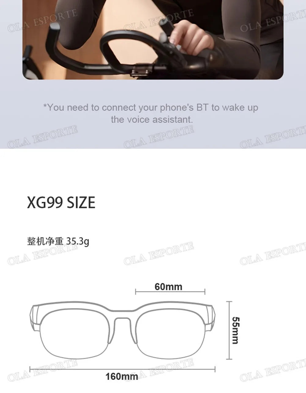 Smart Audio Brille – Bluetooth 5.3, Übersetzung in 144 Sprachen & 6h Akku