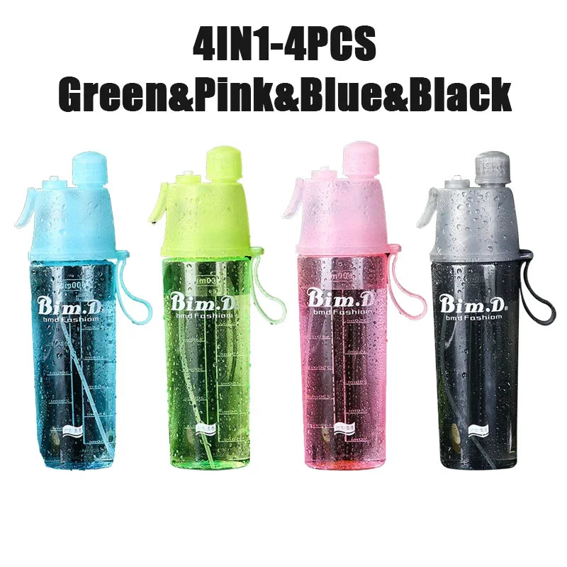 Sprühwasserflasche mit Strohhalm 600ml – BPA-frei, für Sport, Fitness & Reisen – Bild 25