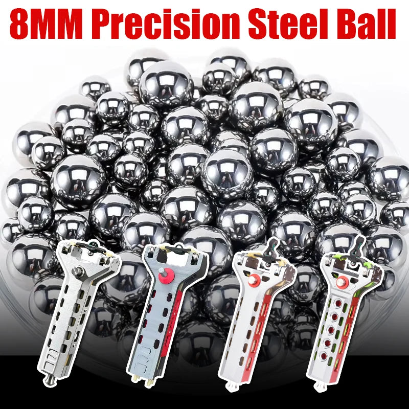 8mm Präzisions-Stahlkugeln für Steinschleudern (Munition) – Produktbild 1