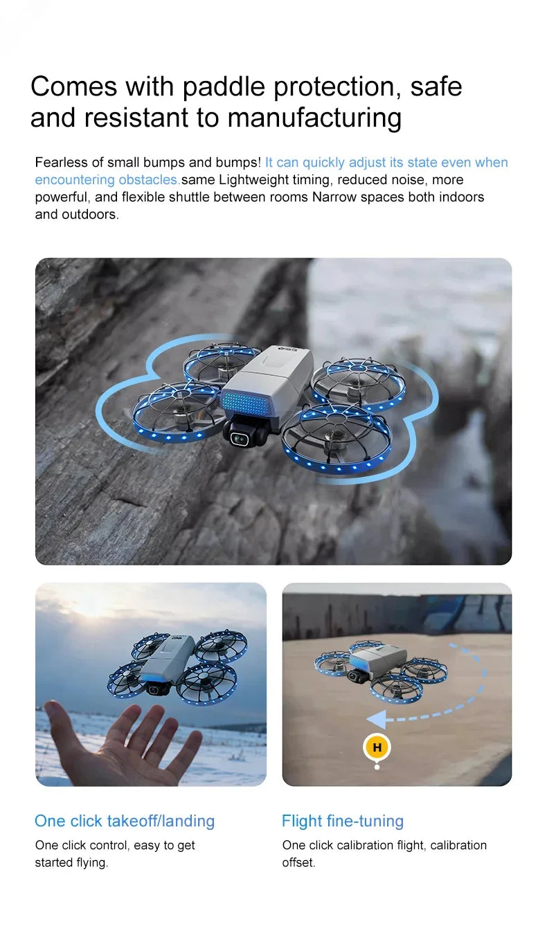 4K Profi-Drohne – 10km Reichweite, Brushless Motor, Servo-Gimbal & Dual-Kamera