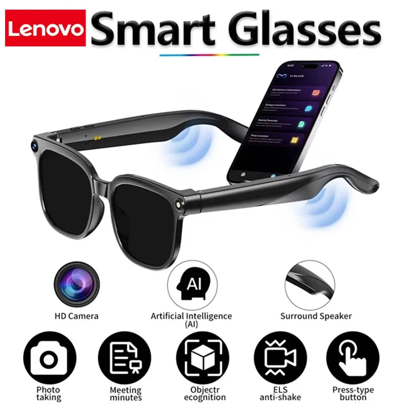 Lenovo AI Smart Glasses 2026 – 8K Kamera, Übersetzung, Musik & Bluetooth