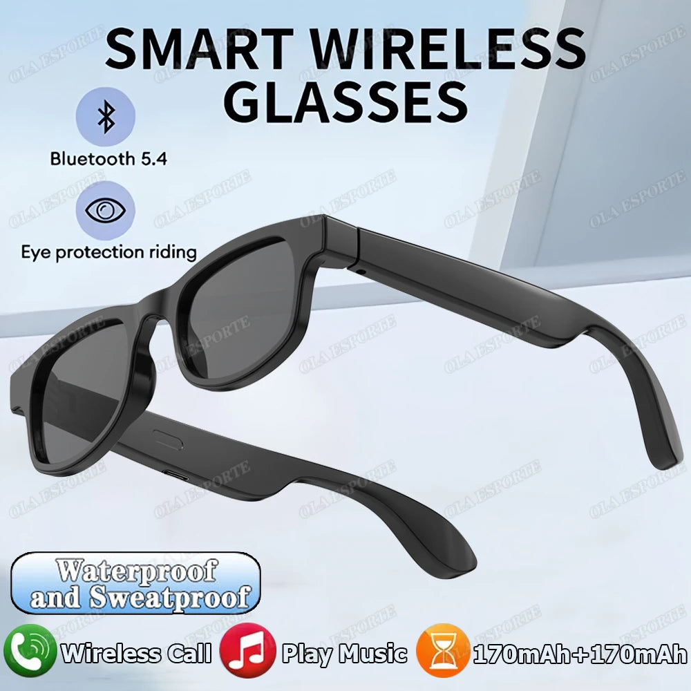 Anti-Blaulicht Smart Glasses – Bluetooth 5.4, Musik & Sprachassistent