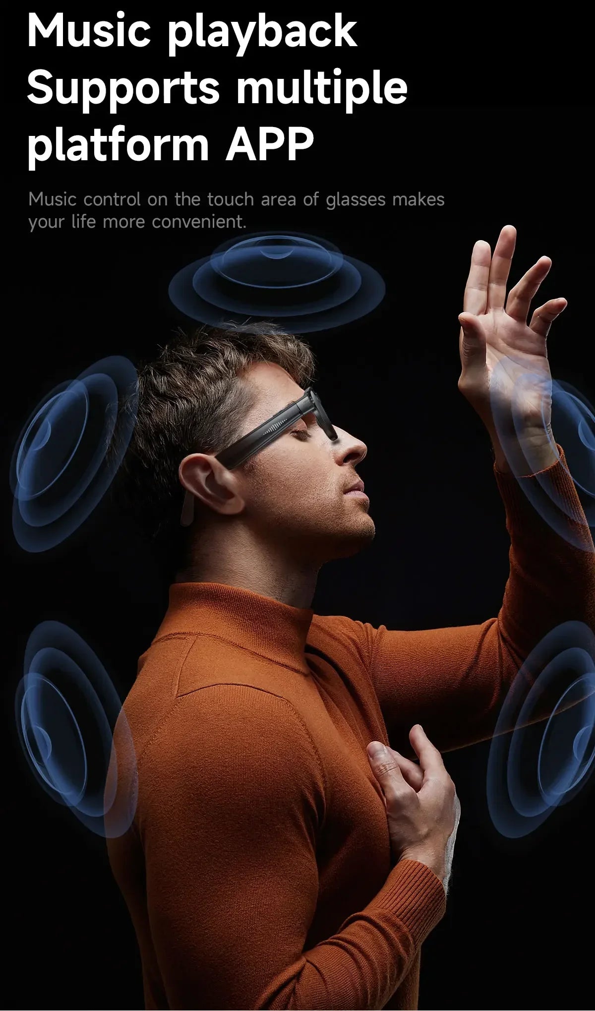 Lenovo Smart-Brille 100MP 8K HD – ChatGPT, 260mAh Akku, Bluetooth & KI-Sprachassistent