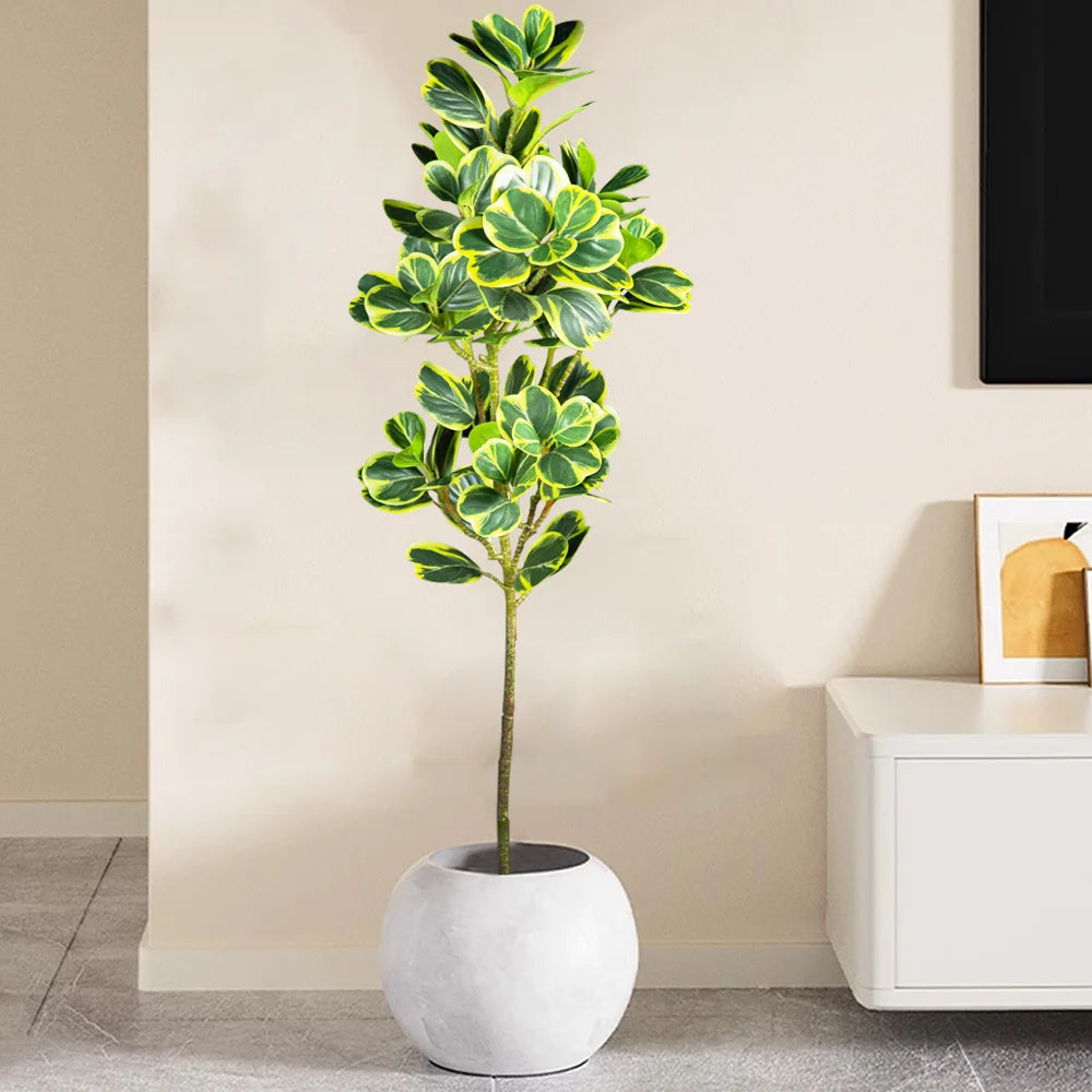 Kunstbaum Ficus – Realistische Kunstpflanze für Innen & Außen (76 cm / 115 cm)
