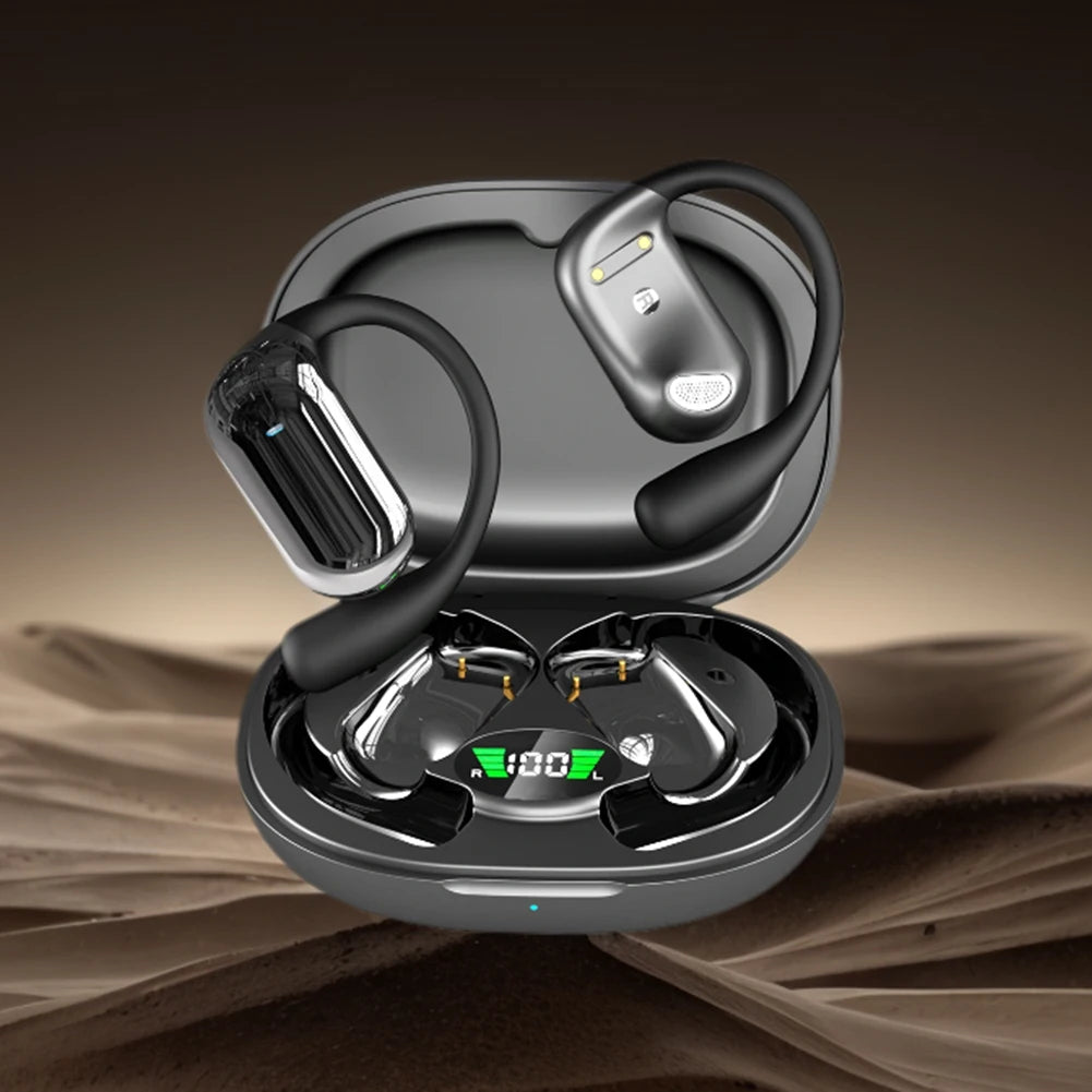 Open-Ear KI Übersetzer Earbuds – 144 Sprachen, Bluetooth 5.3, ENC, 8h Akku