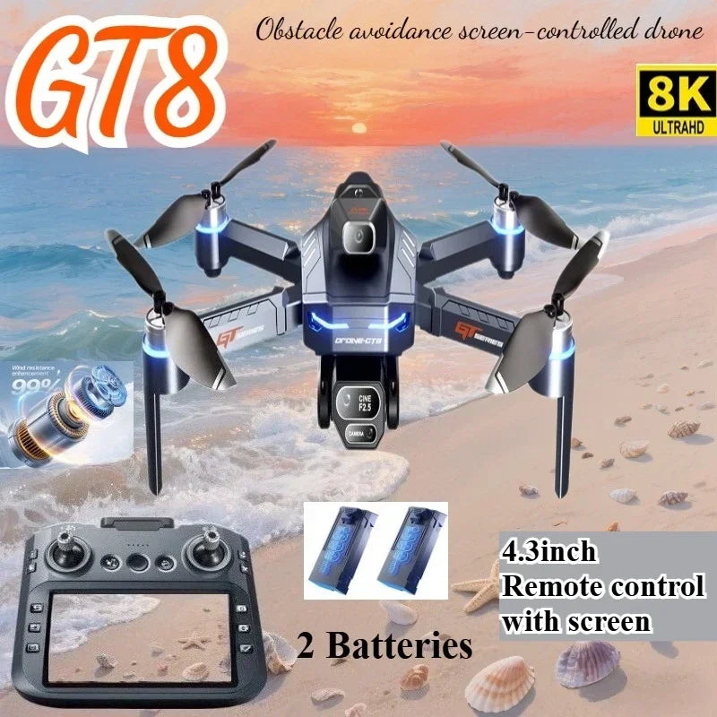 ELIGIPORT GT8 Kamera-Drohne – 4K HD, GPS, Brushless, Faltbar