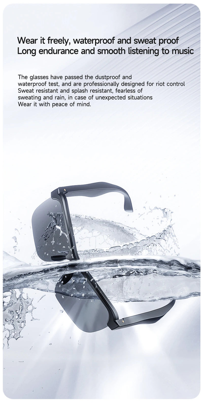 Smart Glasses 8K AI – 100MP Kamera, Bluetooth, Musik & Sonnenbrille für Damen & Herren