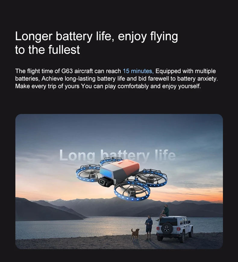 4K Profi-Drohne – 10km Reichweite, Brushless Motor, Servo-Gimbal & Dual-Kamera