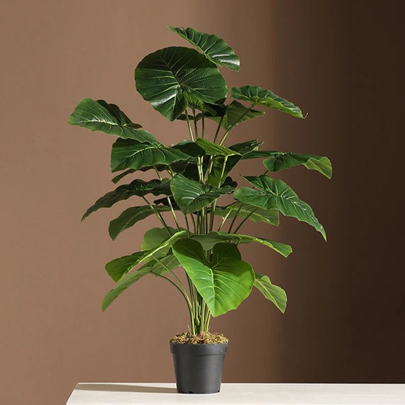 Kunstpflanze Monstera Schildblatt – Realistische Kunstblätter für Innen & Außen, Heimdeko