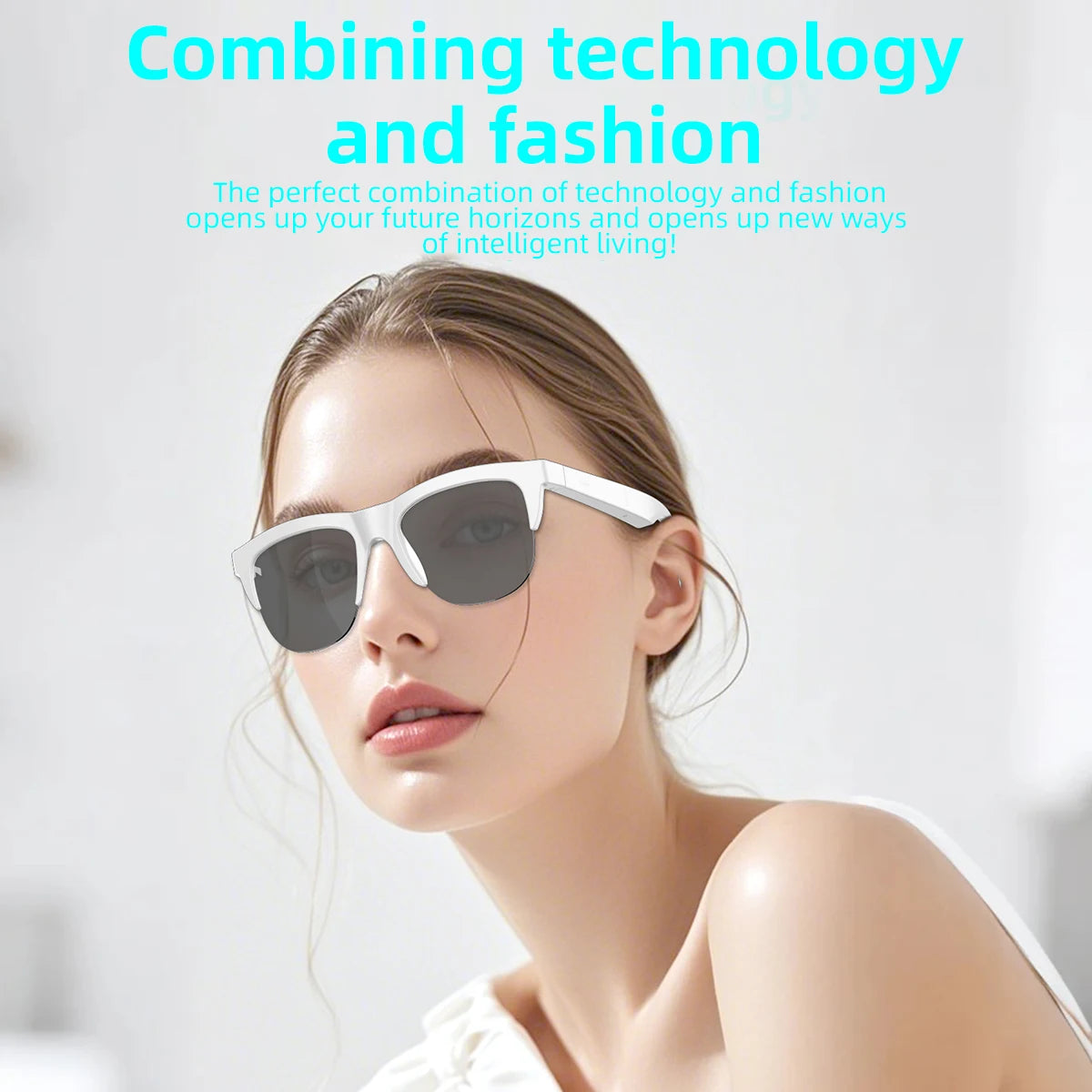 Bluetooth Smart Glasses F01 – Hi-Fi Sound, Touch Control & Blaulichtschutz