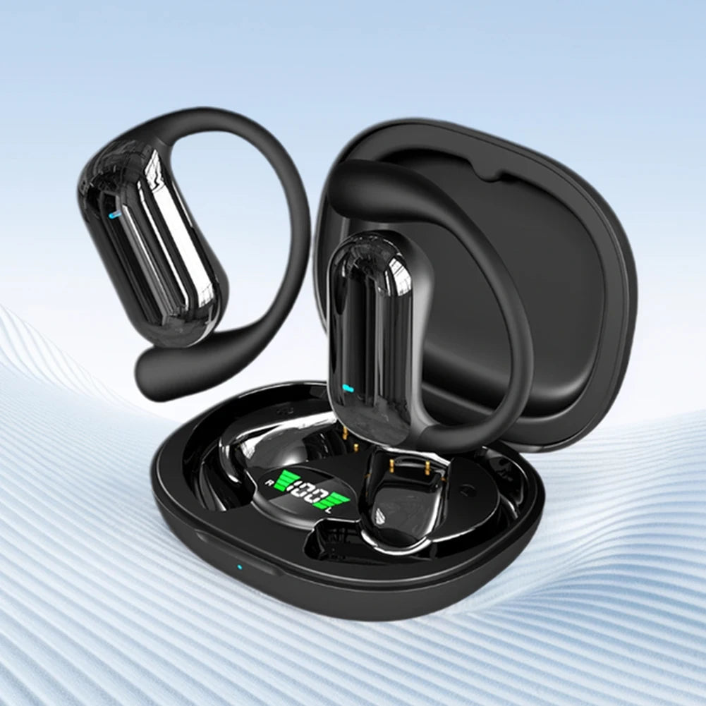 Open-Ear KI Übersetzer Earbuds – 144 Sprachen, Bluetooth 5.3, ENC, 8h Akku