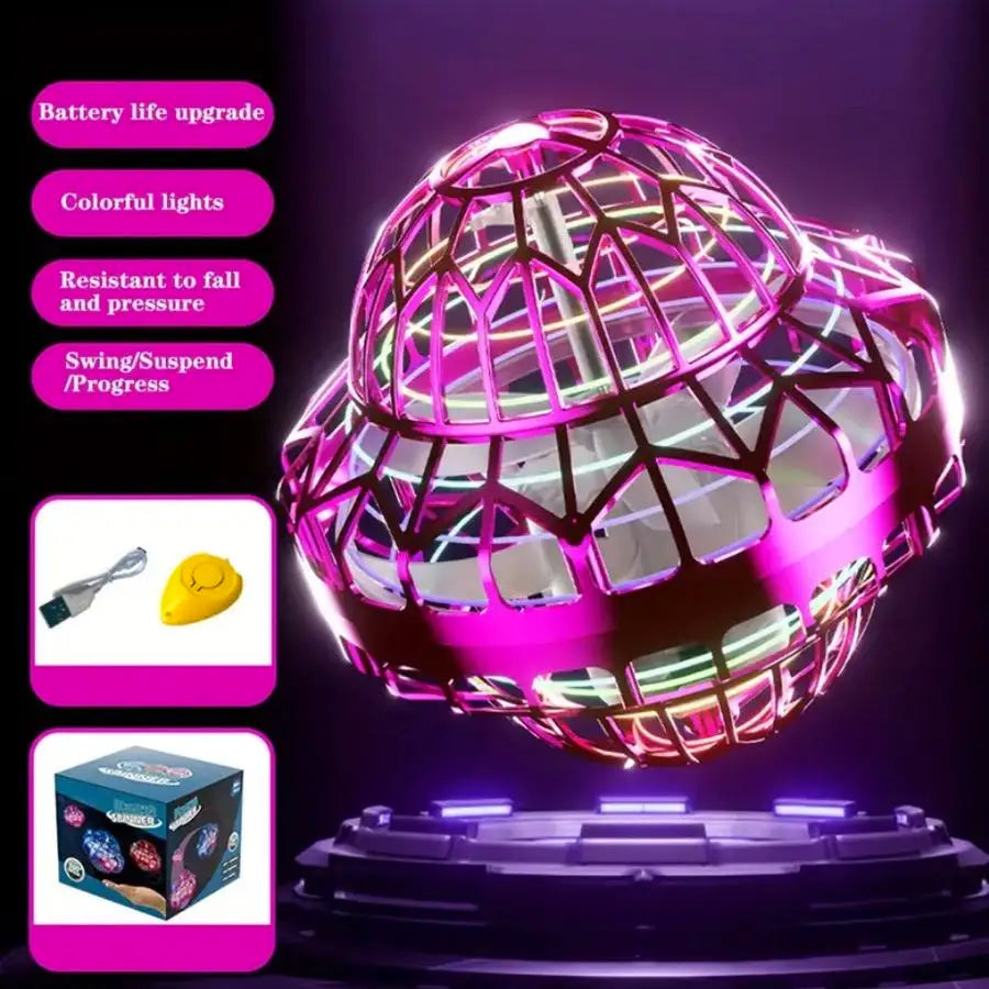 Aufgerüsteter Flyball-UFO mit LED-Licht und USB-Ladung – Produktbild 15