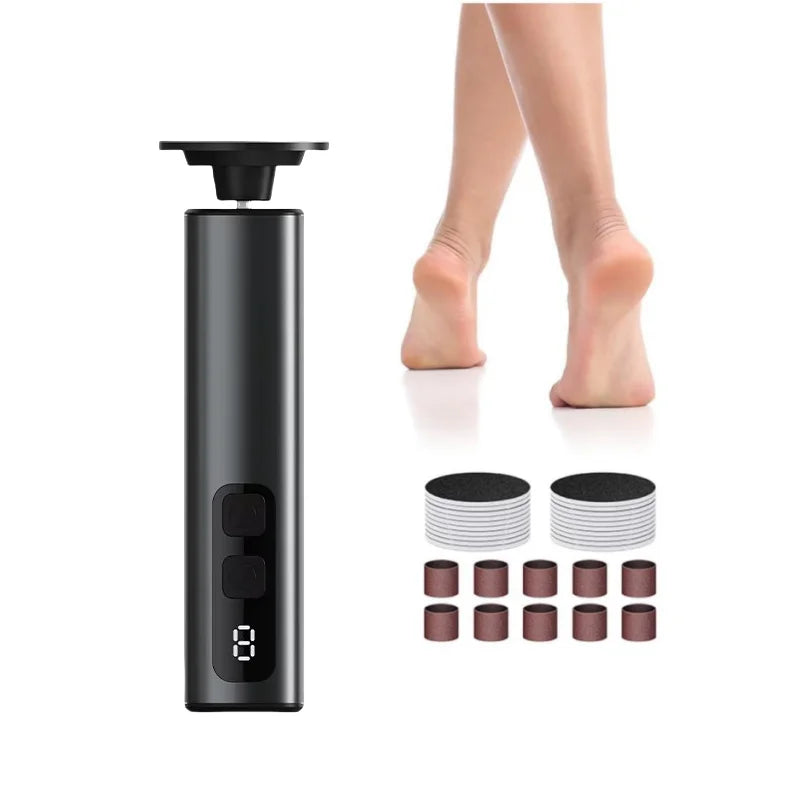 Elektrischer Hornhautentferner & Nagelfeile – 9 Stufen, 1800mAh, Aluminium, Profi-Pediküre – Bild 7