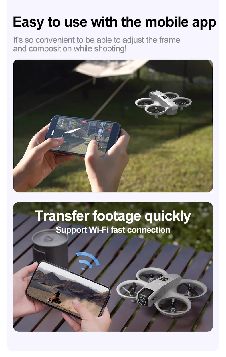 GT3 RC Drohne 8K – 5G HD Luftaufnahmen, Hinderniserkennung, Dual-Kamera & Quadcopter