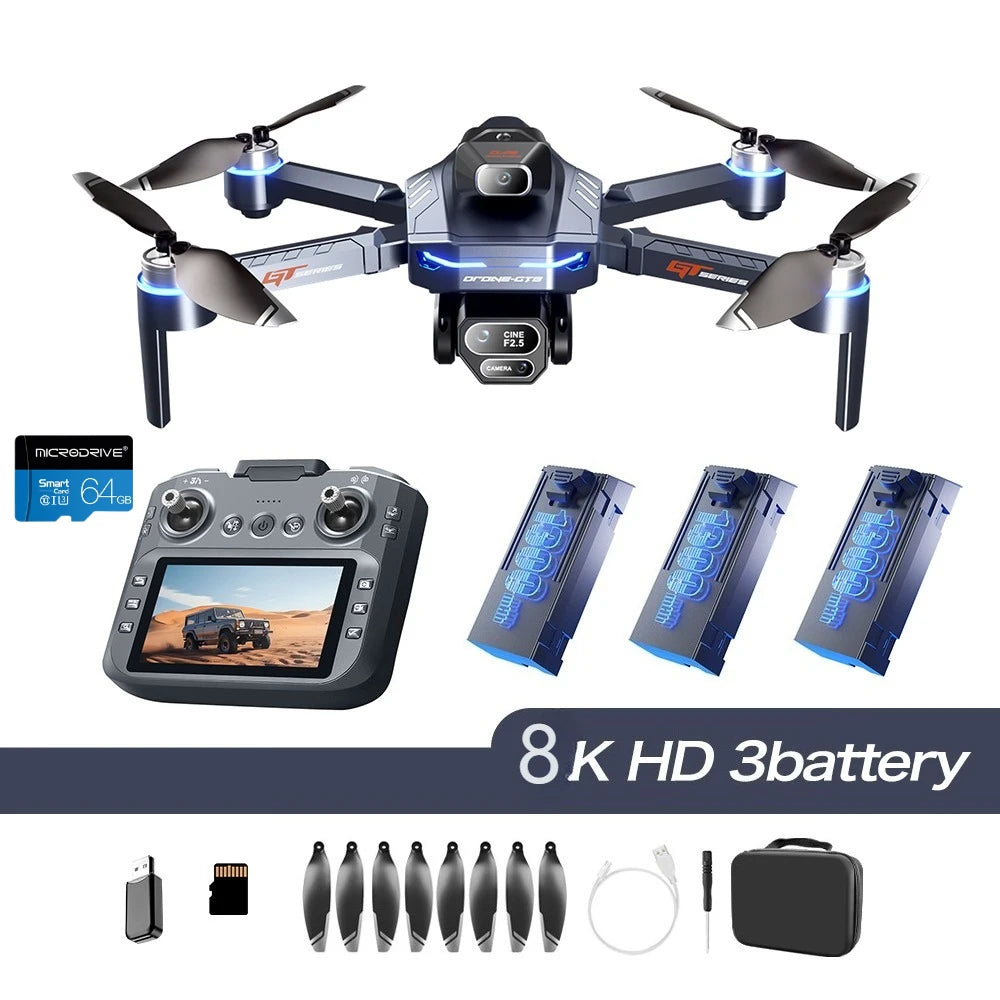 ELIGIPORT GT8 Kamera-Drohne – 4K HD, GPS, Brushless, Faltbar