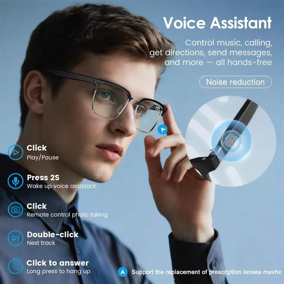 TAVYU W630 KI Smart Brille – Dual-Kamera, ChatGPT 4.0 & Bluetooth
