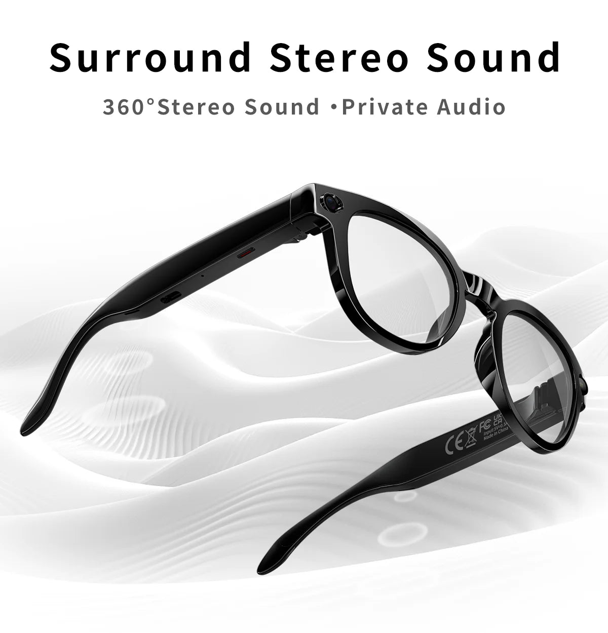 KI Smart Brille 2026 – 800W HD, Bluetooth 5.4, Wasserdicht, Übersetzung & Anti-Blaulicht