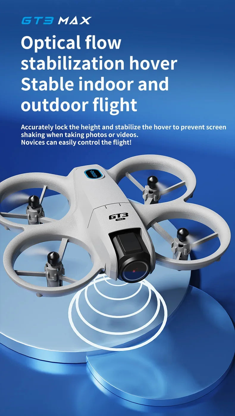 GT3 MAX Mini-Drohne 8K HD – 4,3" Display, Kopfloser Modus, 360° Flip & Kinder-Quadcopter