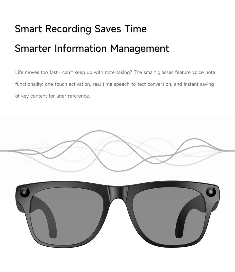 Xiaomi KI Smart Brille – 4K Kamera, ChatGPT & Bluetooth Audio Sonnenbrille