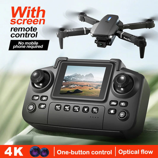 JJRC E88/E99 Drohne – 4K Dual-Kamera, Display-Fernbedienung, Faltbar
