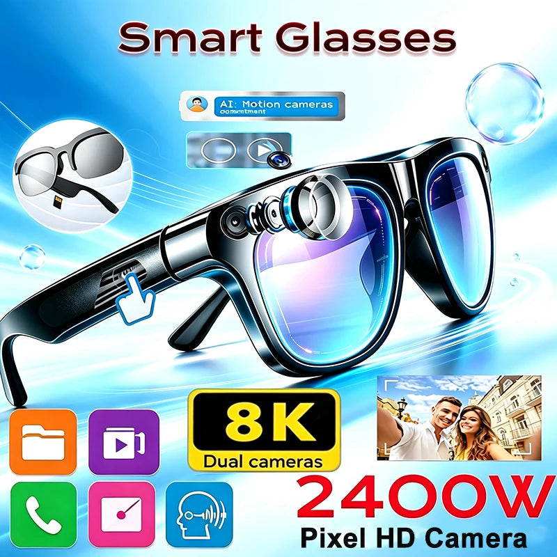 D12 Bluetooth-Smart-Brille für Musik und Anrufe – Produktbild 1