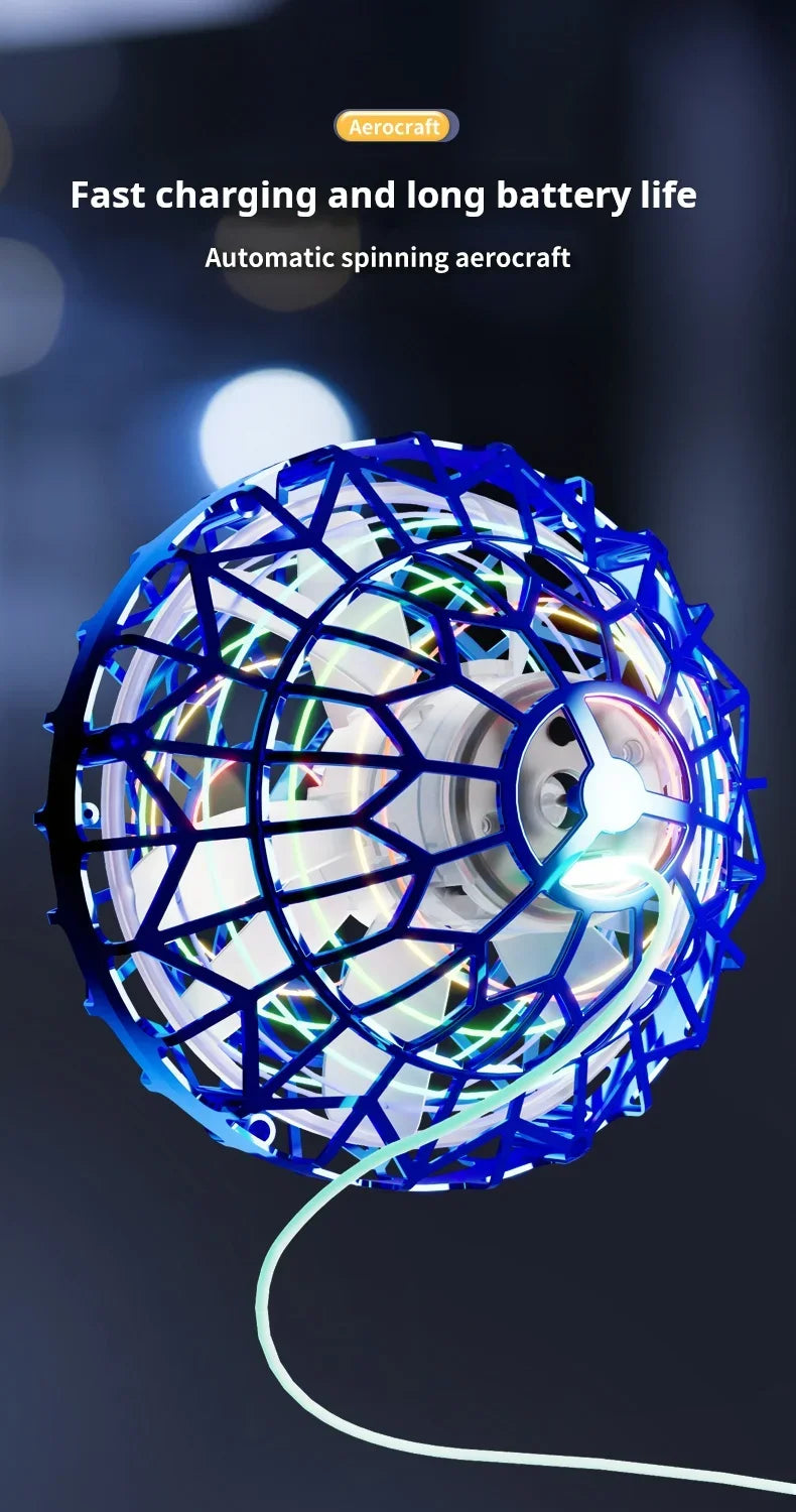 Aufgerüsteter Flyball-UFO mit LED-Licht und USB-Ladung – Produktbild 11