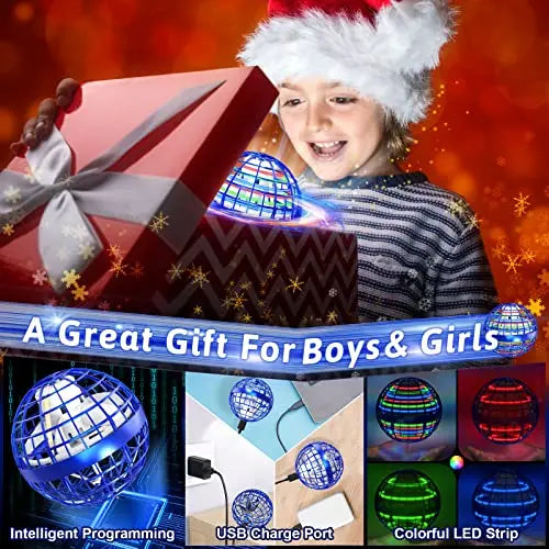 Roter Flying-Orb-Ball 2026 mit LED-Lichteffekt – Produktbild 11