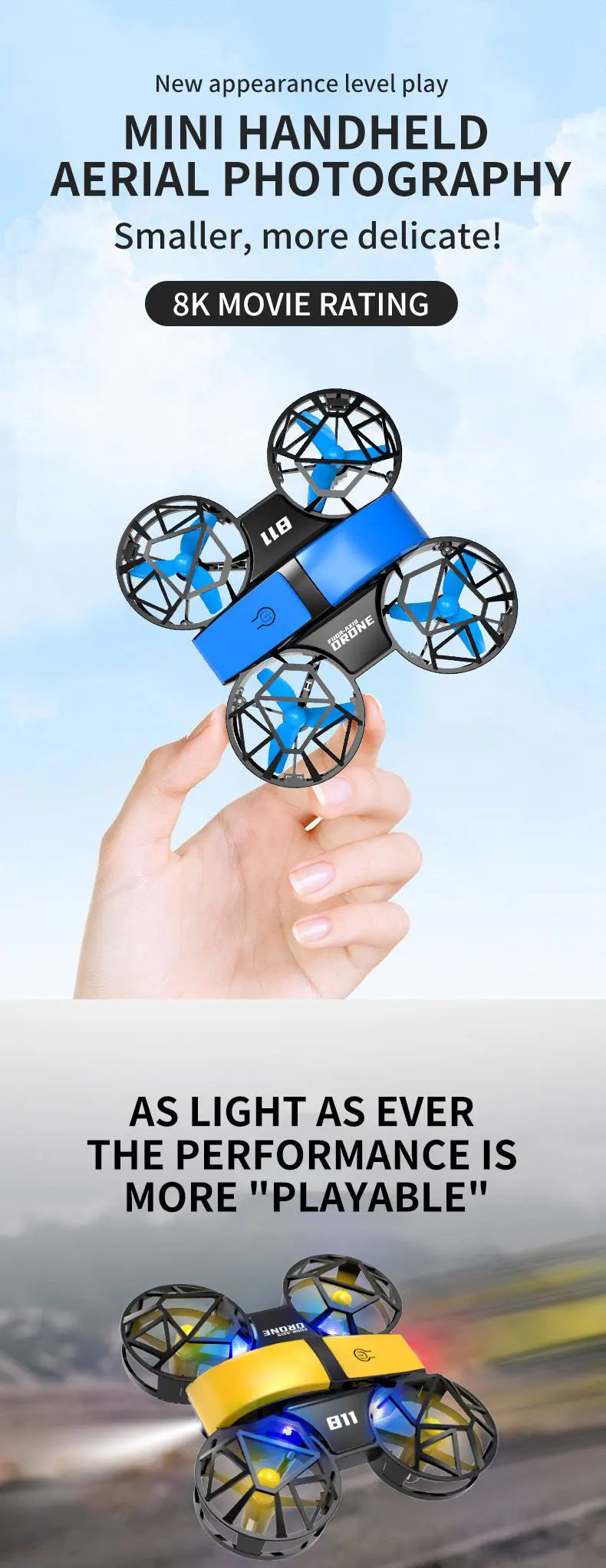 DWI D12 Mini Drohne mit Kamera – App-gesteuert, 4-Kanal, für Innen & Außen