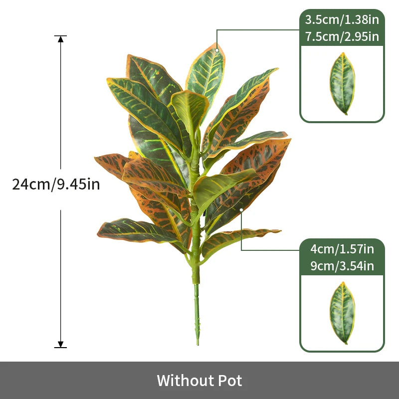 Künstliche Ficus Zweige 24–41 cm – Tropische Kunstpflanzen für Heim & Garten