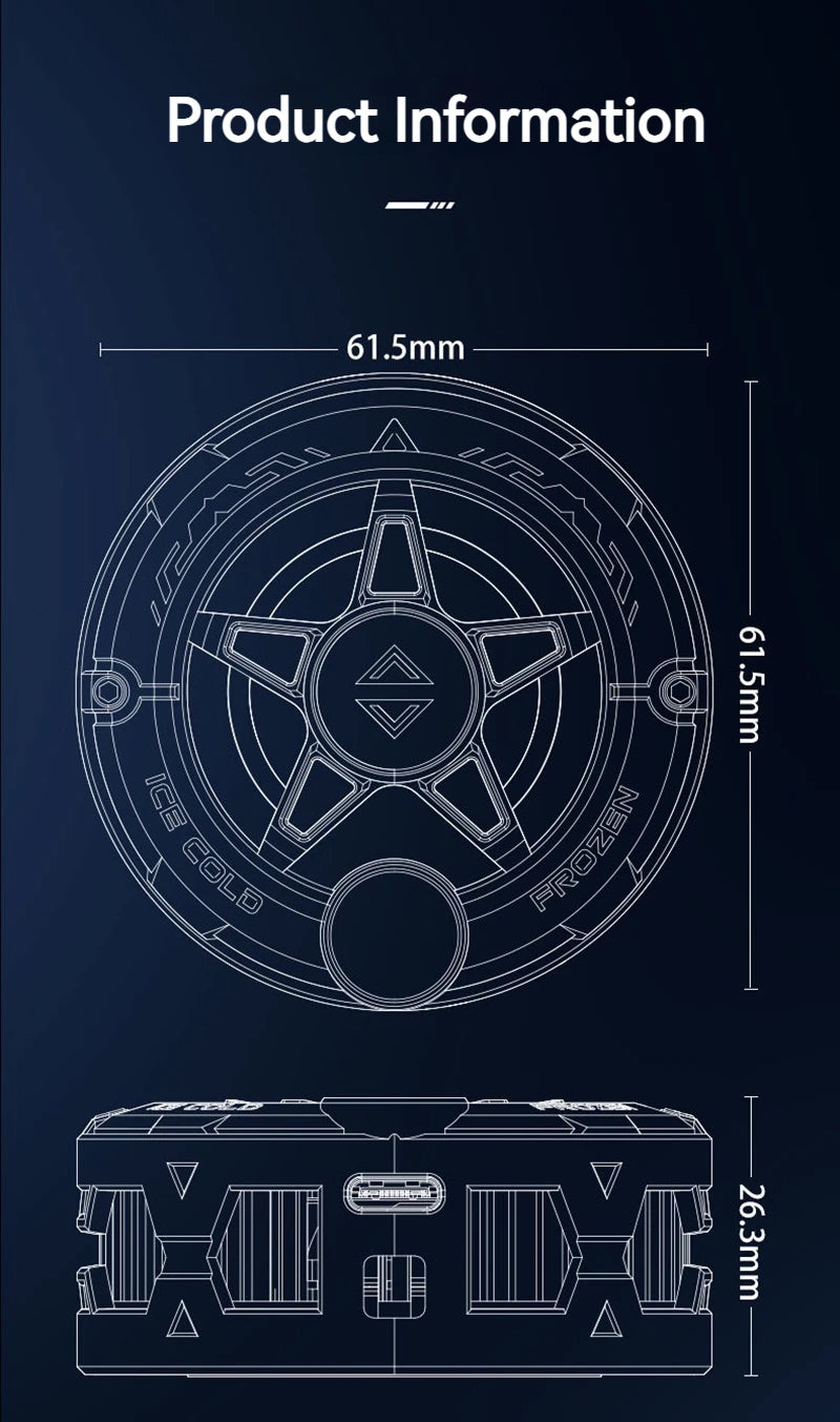 K20 Magnetischer Handy-Kühler – Portabel, RGB & Digitaldisplay für Gaming – Bild 19