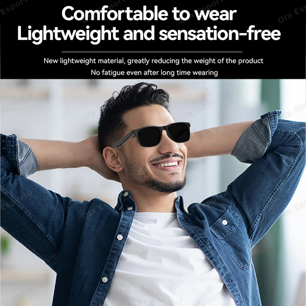 AI Smart Sonnenbrille 2026 – Bluetooth, Musik, Anrufe & Sprachsteuerung