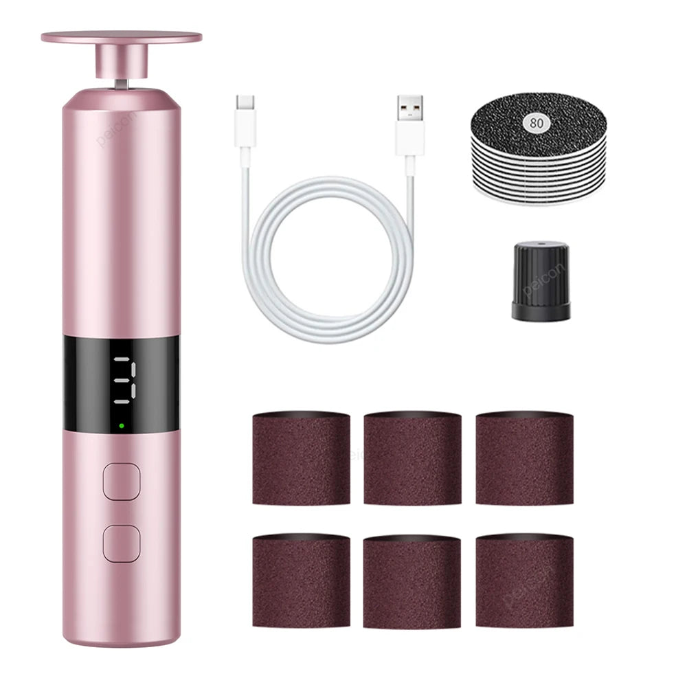 Professioneller Elektrischer Hornhautentferner – 3 Stufen, LCD, 1800mAh, wiederaufladbar – Bild 8