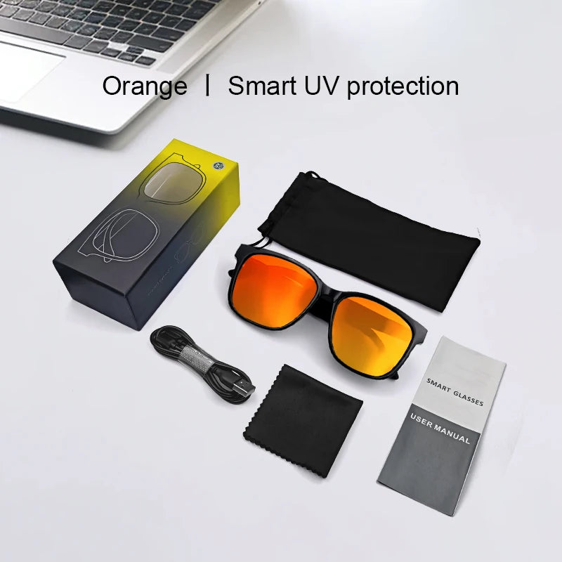 GS08 Smart-Brille Herren 2-in-1 – UV-Schutz, Polarisiert, Anti-Blaulicht & Musik