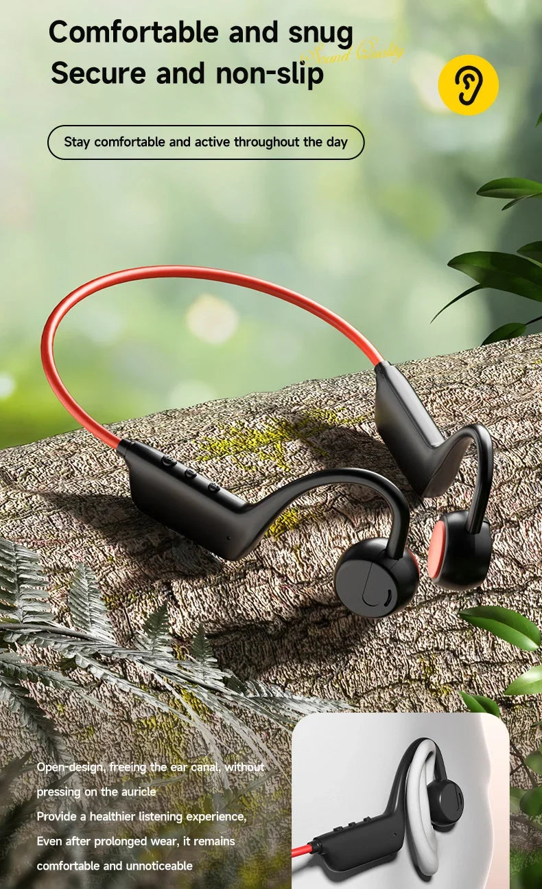 Knochenleitungs-Kopfhörer Bluetooth 5.3 – Wasserdicht IPX8 für Sport & Schwimmen