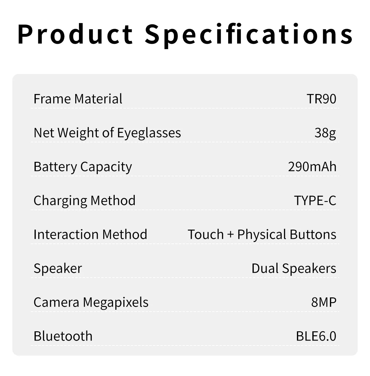 KI Smart Brille 2026 – 800W HD, Bluetooth 5.4, Wasserdicht, Übersetzung & Anti-Blaulicht