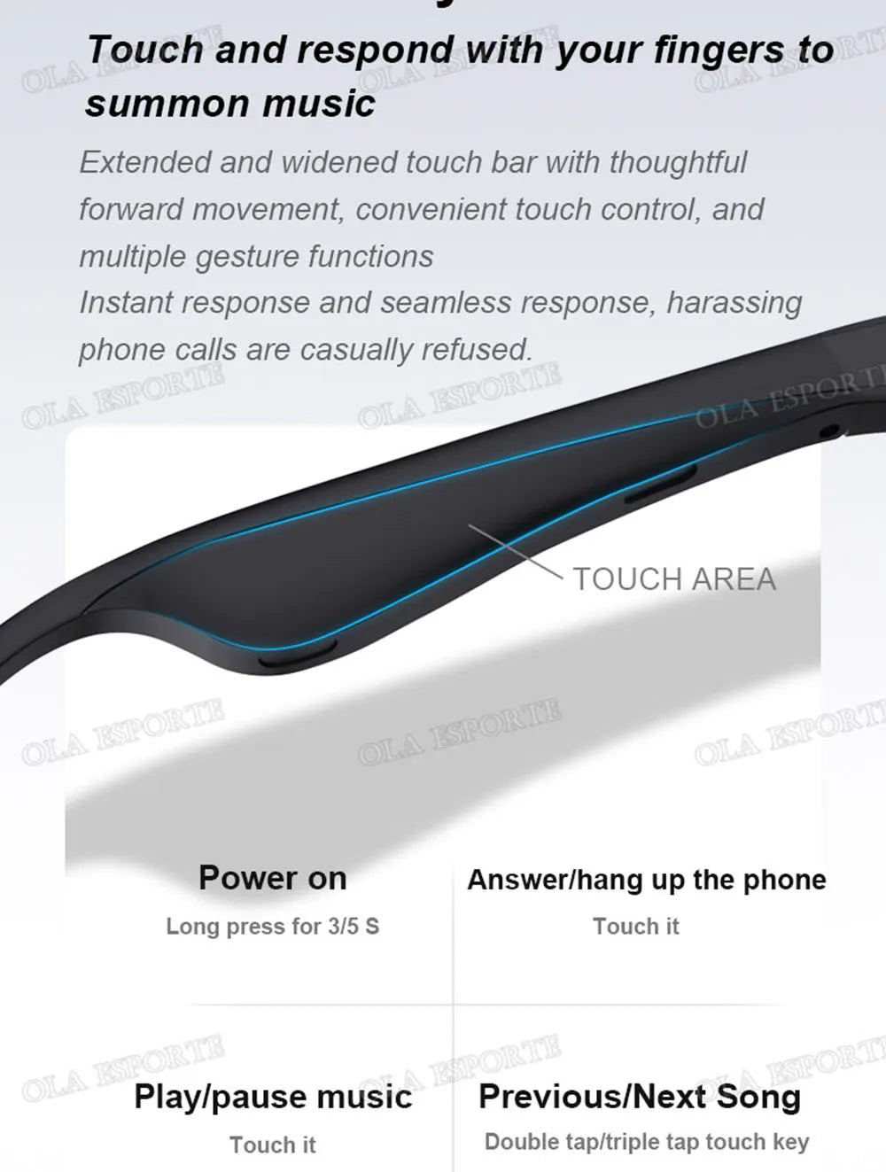 Smart Audio Brille – Bluetooth 5.3, Übersetzung in 144 Sprachen & 6h Akku