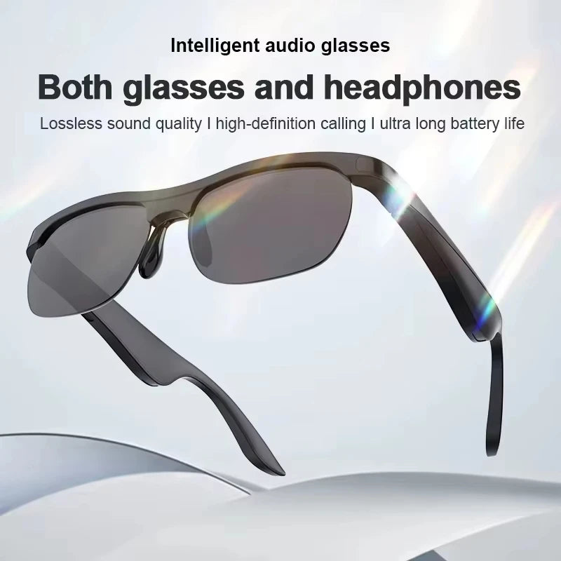 Lenovo Bluetooth-Smart-Brille für Musik und Anrufe, Schwarz oder Weiß – Produktbild 3