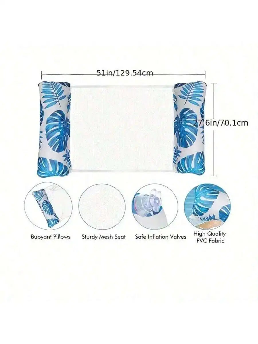 Pool Luftmatratze 4-in-1 – Aufblasbare Wasser-Hängematte für Erwachsene & Kinder
