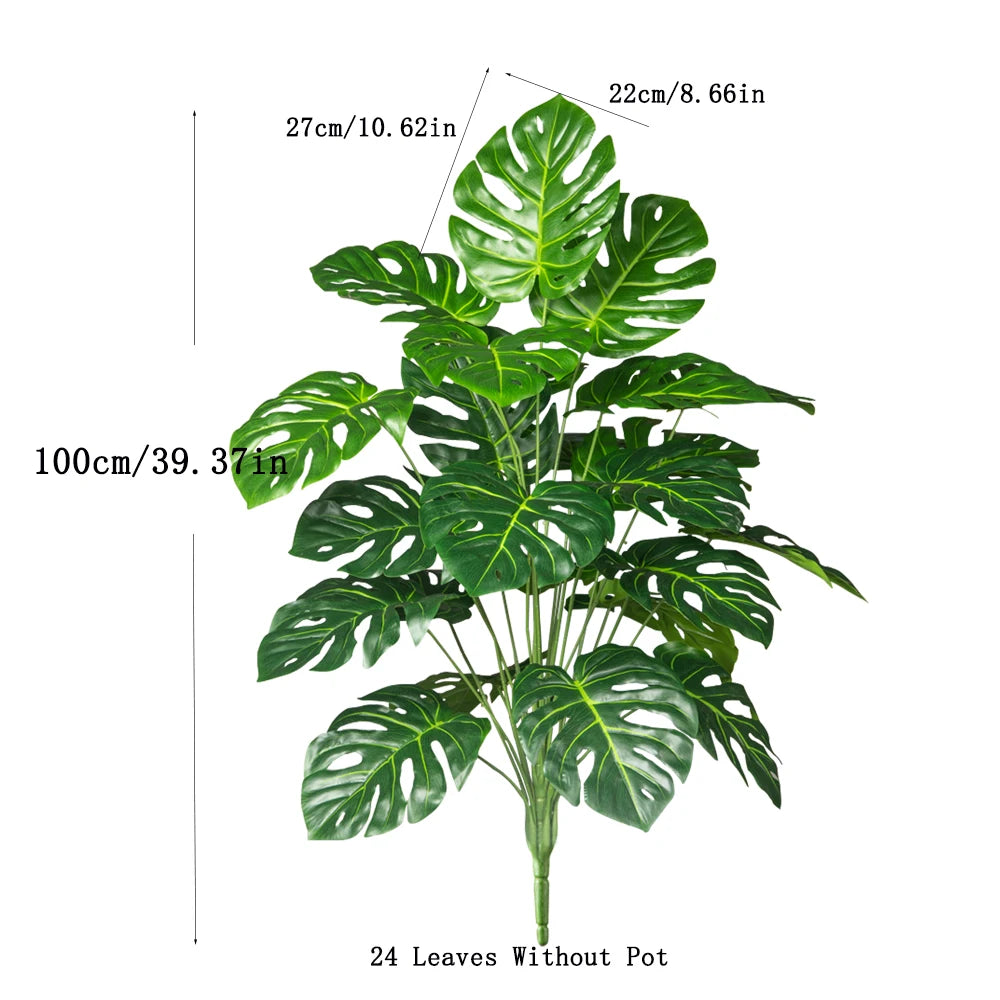 Künstlicher Monstera Baum 70–100 cm – Große Tropische Kunstpflanze
