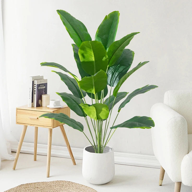 Große Künstliche Palme – Bananenblatt & Monstera für Heim & Garten